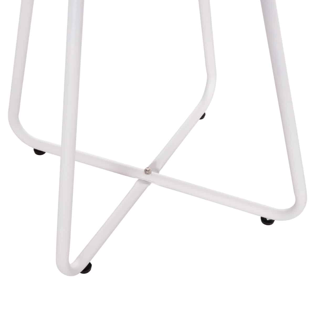 ΒΟΗΘΗΤΙΚΟ ΤΡΑΠΕΖΑΚΙ ΜΕΤΑΛΛΙΚΟ ΣΤΡΟΓΓΥΛΟ SAMMON HM6271.02 ΛΕΥΚΟ Φ45x50Υεκ - Image 5