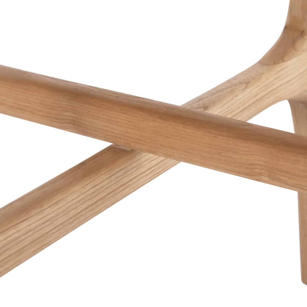 ΒΟΗΘΗΤΙΚΟ ΤΡΑΠΕΖΑΚΙ ΣΤΡΟΓΓΥΛΟ KATAL HM9932 ΞΥΛΟ SUNGKAI ΦΥΣΙΚΟ Φ59,5x50,5Υεκ. - Image 7