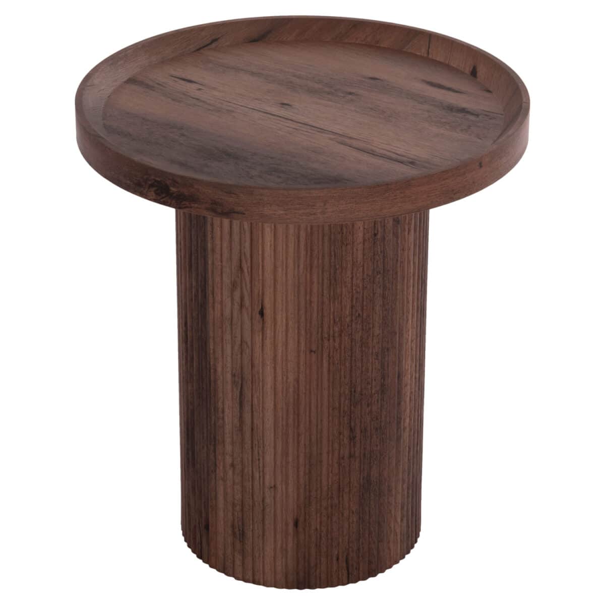 boithitiko-trapezi-fb918027-mdf-se-skoyr-2 ΒΟΗΘΗΤΙΚΟ ΤΡΑΠΕΖΙ MARGON HM18027 MDF ΣΕ ΣΚΟΥΡΟ ΚΑΦΕ ΞΥΛΟΥ Φ45x50,5Υεκ. - Image 3
