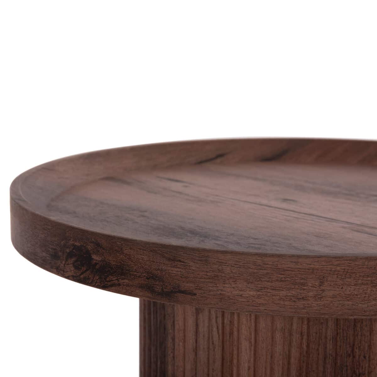 boithitiko-trapezi-fb918027-mdf-se-skoyr-5 ΒΟΗΘΗΤΙΚΟ ΤΡΑΠΕΖΙ MARGON HM18027 MDF ΣΕ ΣΚΟΥΡΟ ΚΑΦΕ ΞΥΛΟΥ Φ45x50,5Υεκ. - Image 6