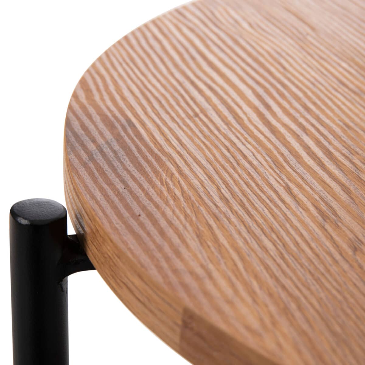 boithitiko-trapezi-fb9961801-mdf-se-fysi-4 ΒΟΗΘΗΤΙΚΟ ΤΡΑΠΕΖΙ SYLO HM9618.01 MDF ΣΕ ΦΥΣΙΚΟ-ΜΑΥΡΟ ΜΕΤΑΛΛΟ Φ44x66Υεκ. - Image 5