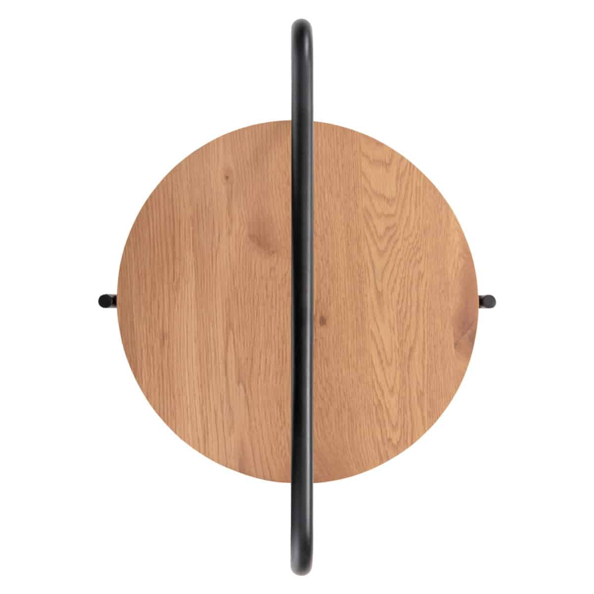 boithitiko-trapezi-fb9961801-mdf-se-fysi-5 ΒΟΗΘΗΤΙΚΟ ΤΡΑΠΕΖΙ SYLO HM9618.01 MDF ΣΕ ΦΥΣΙΚΟ-ΜΑΥΡΟ ΜΕΤΑΛΛΟ Φ44x66Υεκ. - Image 6