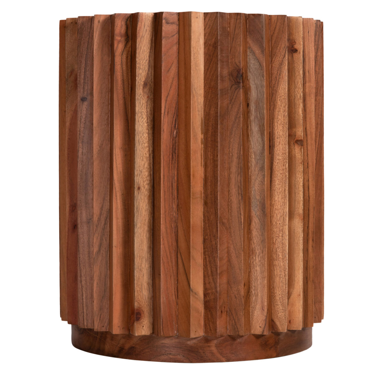 ΒΟΗΘΗΤΙΚΟ ΤΡΑΠΕΖΙ ΣΤΡΟΓΓΥΛΟ SEDGE HM9696 ΜΑΣΙΦ ΑΚΑΚΙΑ-ΦΥΣΙΚΟ ΧΡΩΜΑ Φ40x50Υεκ. - Image 5