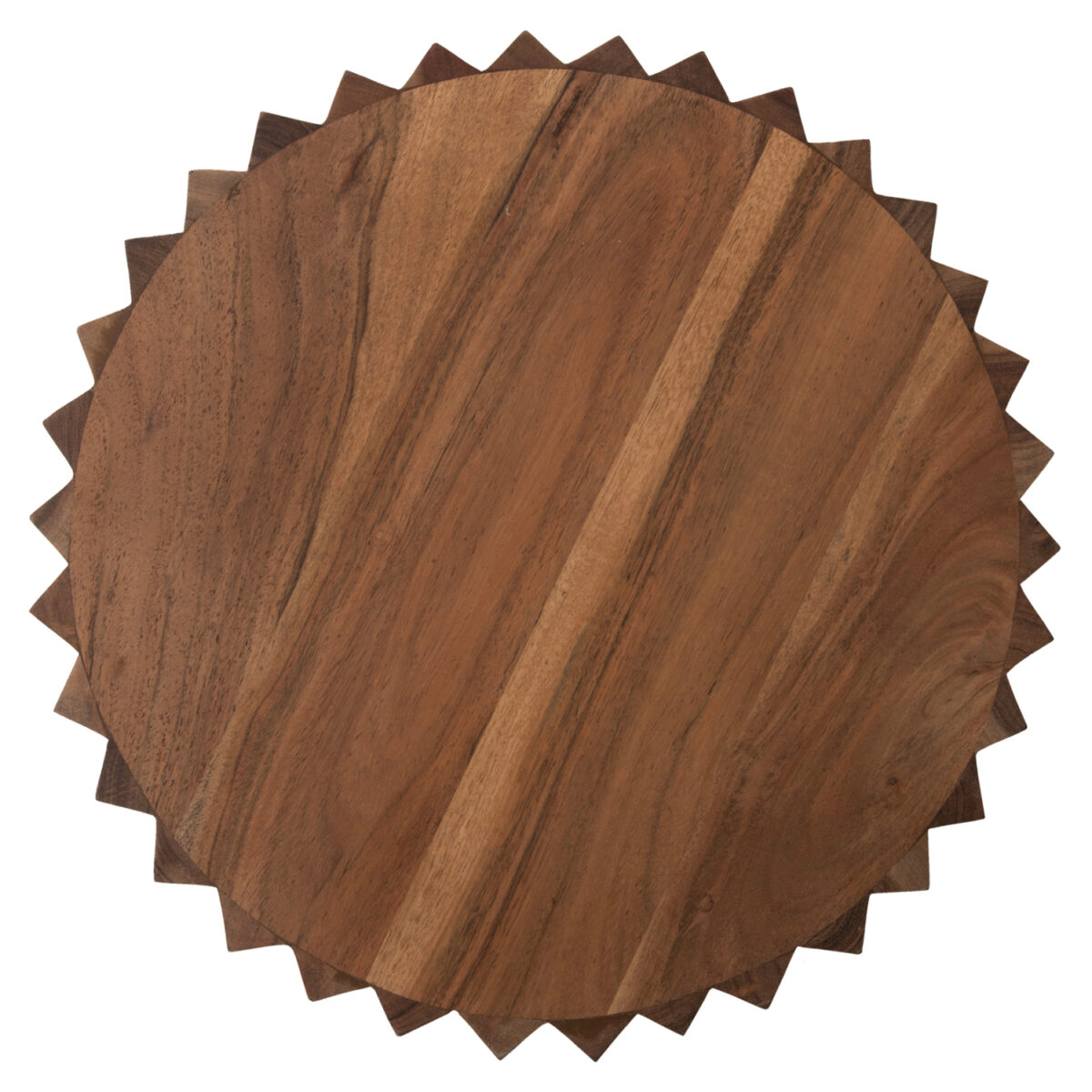 ΒΟΗΘΗΤΙΚΟ ΤΡΑΠΕΖΙ ΣΤΡΟΓΓΥΛΟ SEDGE HM9696 ΜΑΣΙΦ ΑΚΑΚΙΑ-ΦΥΣΙΚΟ ΧΡΩΜΑ Φ40x50Υεκ. - Image 9