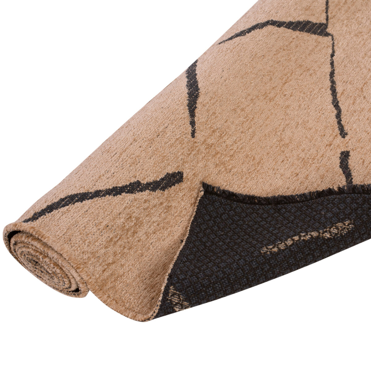 ΧΑΛΙ ΣΑΛΟΝΙΟΥ CALLISTO ΜΕ ΚΡΟΣΙΑ HM7674.01 ΑΝΟΙΧΤΟ ΚΑΦΕ ΜΑΥΡΟ 160Χ230 εκ. - Image 4