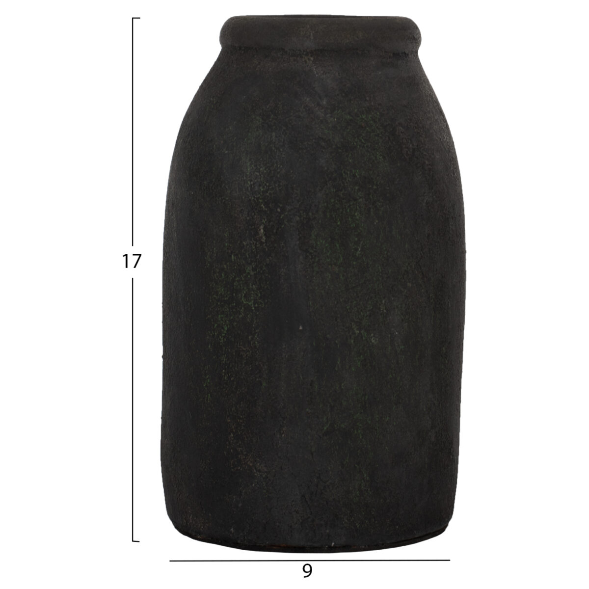 ΔΙΑΚΟΣΜΗΤΙΚA ΒΑΖA ΑΠΟ TERRACOTTA ΑΝΘΡΑΚΙ HM7711 - Image 2