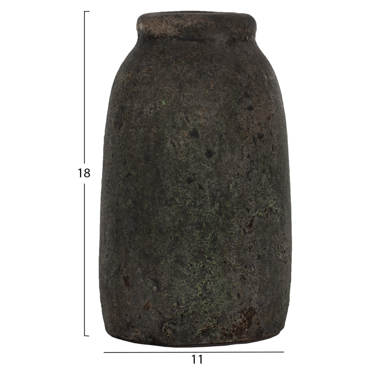 ΔΙΑΚΟΣΜΗΤΙΚA ΒΑΖA ΑΠΟ TERRACOTTA ΑΝΘΡΑΚΙ HM7711 - Image 3