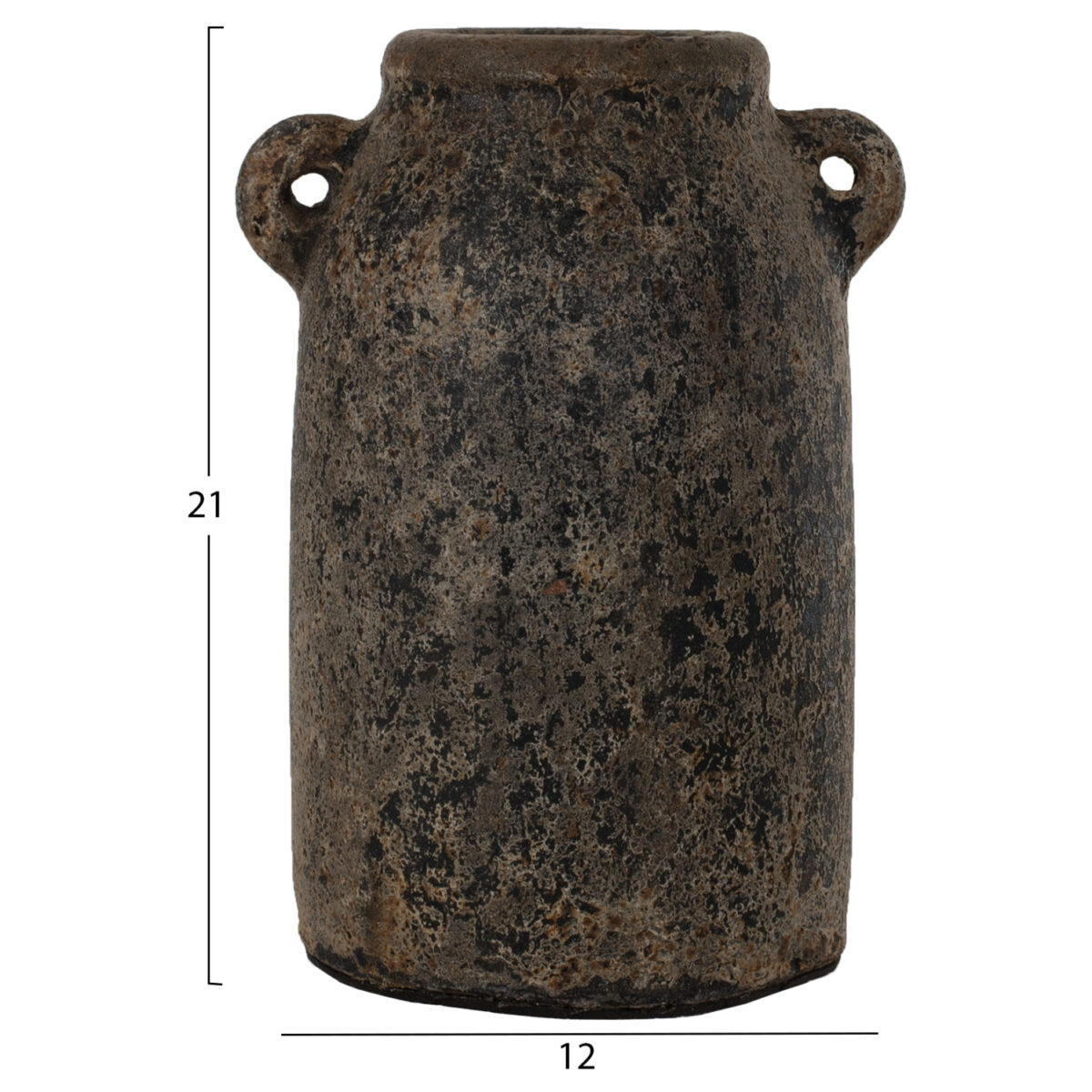 ΔΙΑΚΟΣΜΗΤΙΚA ΒΑΖA ΑΠΟ TERRACOTTA ΓΚΡΙ HM7710 - Image 2