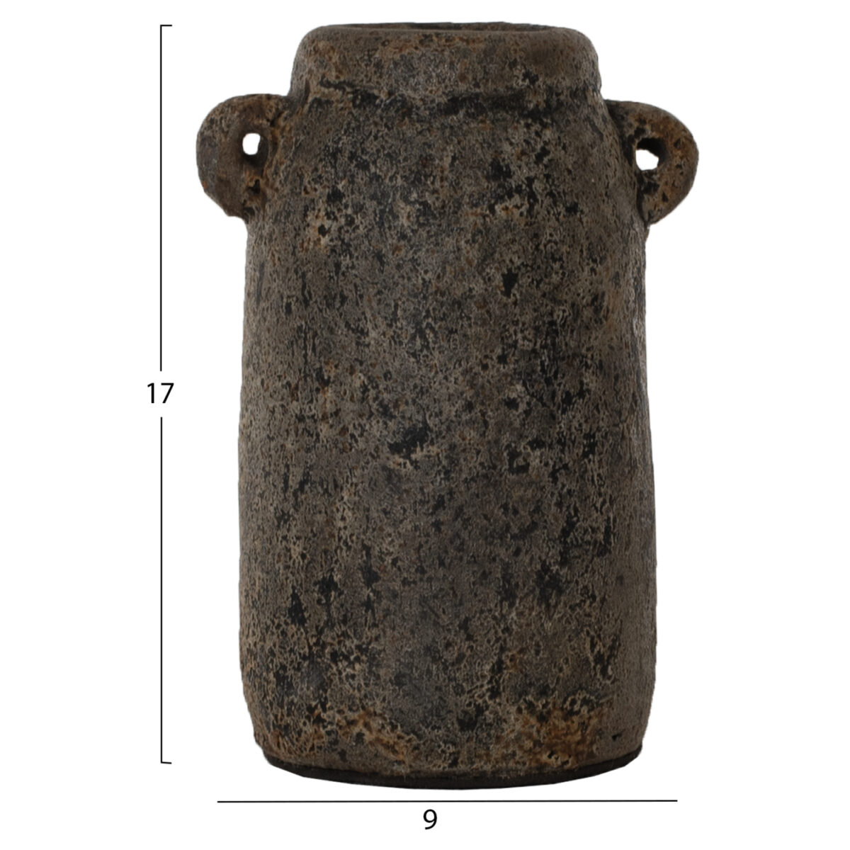 ΔΙΑΚΟΣΜΗΤΙΚA ΒΑΖA ΑΠΟ TERRACOTTA ΓΚΡΙ HM7710 - Image 4