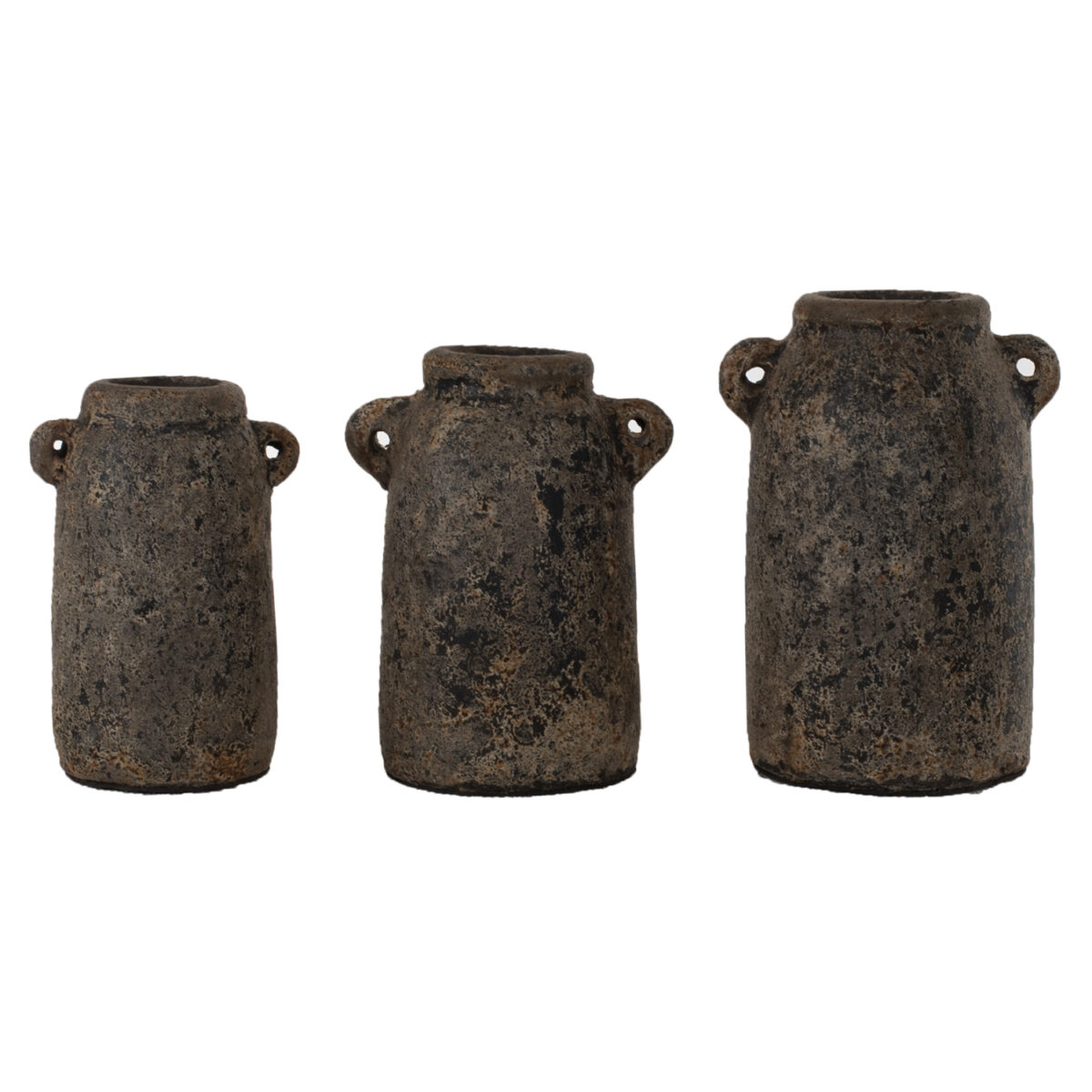 ΔΙΑΚΟΣΜΗΤΙΚA ΒΑΖA ΑΠΟ TERRACOTTA ΓΚΡΙ HM7710 - Image 5