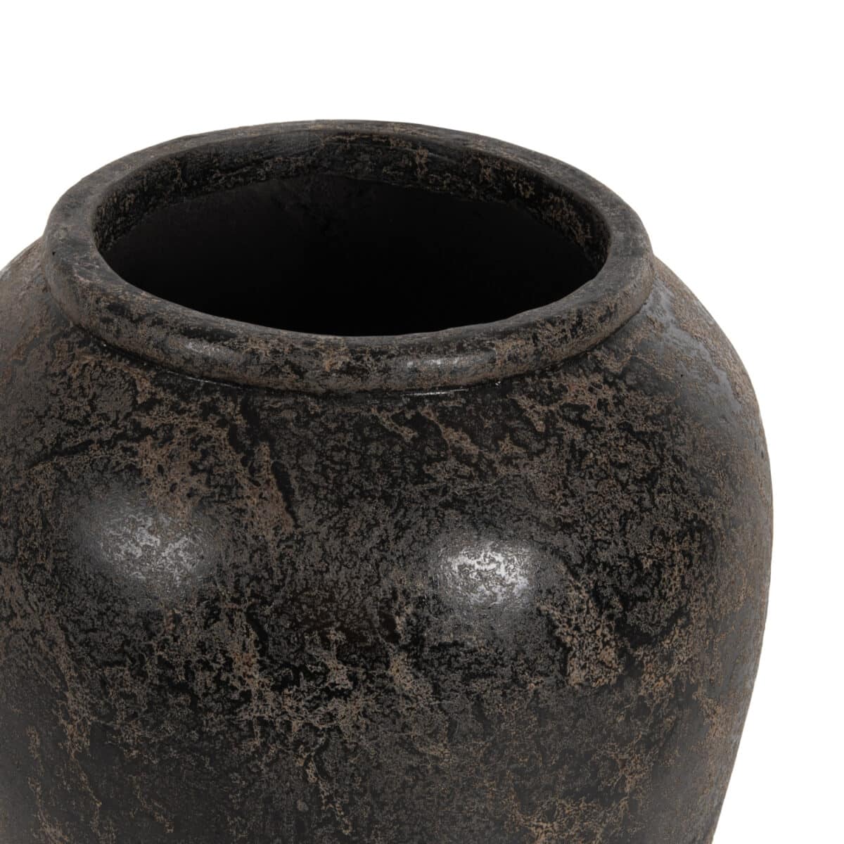 ΔΙΑΚΟΣΜΗΤΙΚΟ ΒΑΖΟ ΔΑΠΕΔΟΥ SPARTA HM7934 ΤΕΡΑΚΟΤΑ ΣΕ ΜΑΥΡΗ ΑΠΟΧΡΩΣΗ Φ66x85Υ εκ. - Image 5