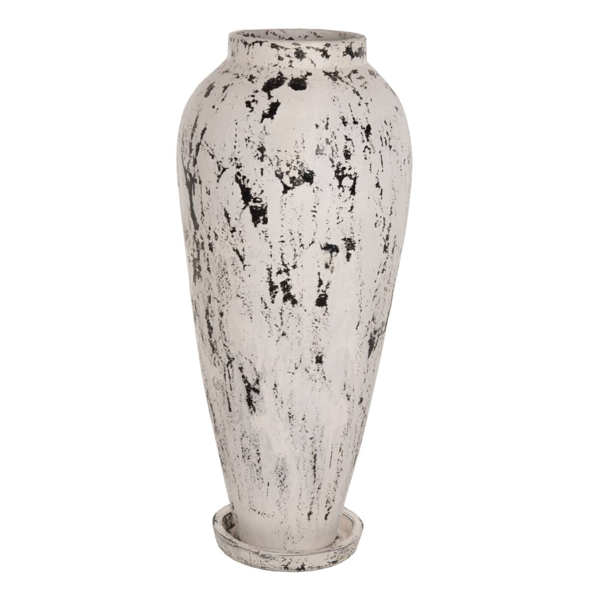 ΔΙΑΚΟΣΜΗΤΙΚΟ ΒΑΖΟ ΔΑΠΕΔΟΥ LAUREL HM7927 ΤΕΡΑΚΟΤΑ- ΛΕΥΚΗ ΠΑΤΙΝΑ Φ55x120Yεκ. - Image 3