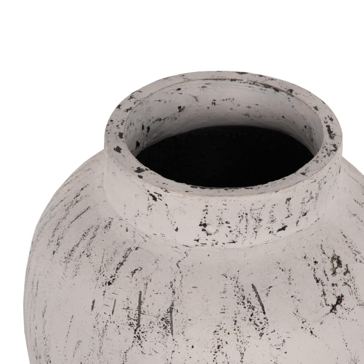 ΔΙΑΚΟΣΜΗΤΙΚΟ ΒΑΖΟ ΔΑΠΕΔΟΥ ΜΕ ΒΑΣΗ-ΠΙΑΤΑΚΙ LAUREL HM7938 ΤΕΡΑΚΟΤΑ- ΛΕΥΚΗ ΠΑΤΙΝΑ Φ40x80Yεκ. - Image 4