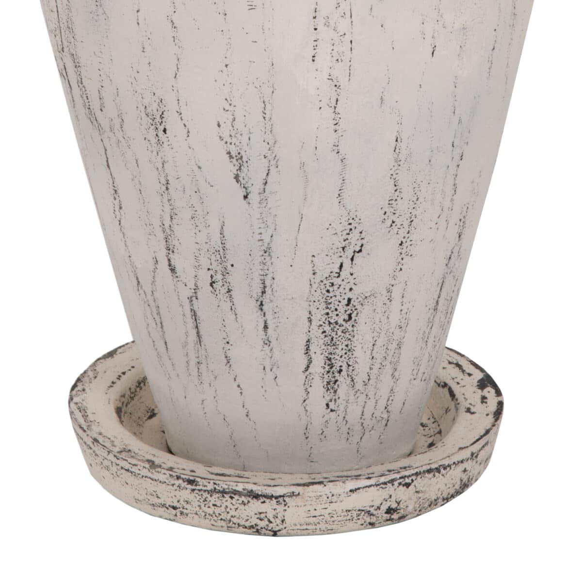 ΔΙΑΚΟΣΜΗΤΙΚΟ ΒΑΖΟ ΔΑΠΕΔΟΥ ΜΕ ΒΑΣΗ-ΠΙΑΤΑΚΙ LAUREL HM7938 ΤΕΡΑΚΟΤΑ- ΛΕΥΚΗ ΠΑΤΙΝΑ Φ40x80Yεκ. - Image 5