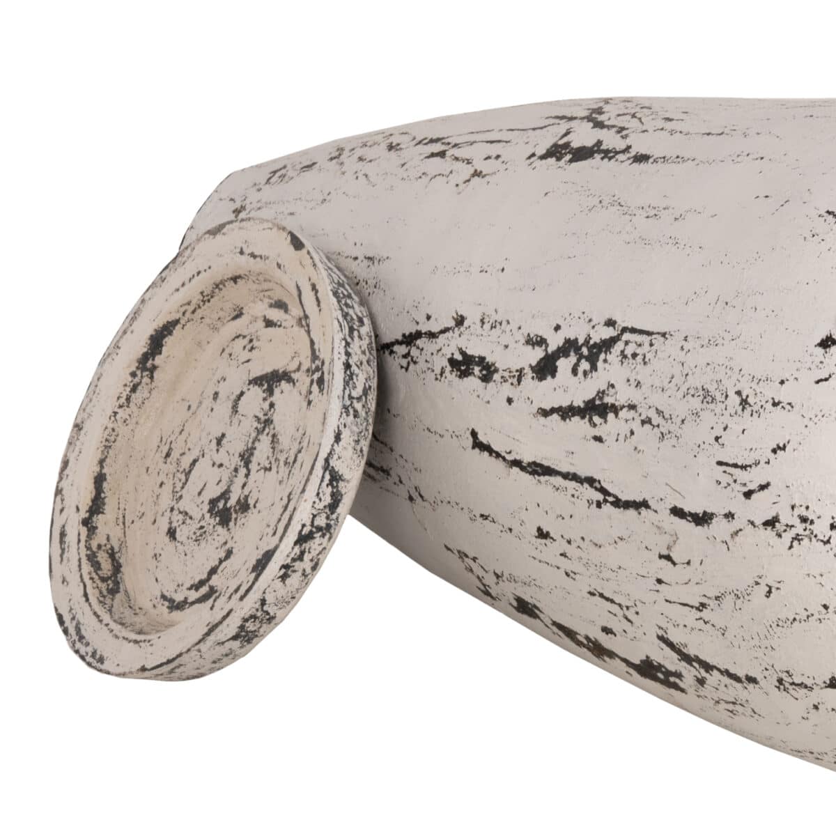 ΔΙΑΚΟΣΜΗΤΙΚΟ ΒΑΖΟ ΔΑΠΕΔΟΥ ΜΕ ΒΑΣΗ-ΠΙΑΤΑΚΙ LAUREL HM7937 ΤΕΡΑΚΟΤΑ- ΛΕΥΚΗ ΠΑΤΙΝΑ Φ45x100Y εκ. - Image 7