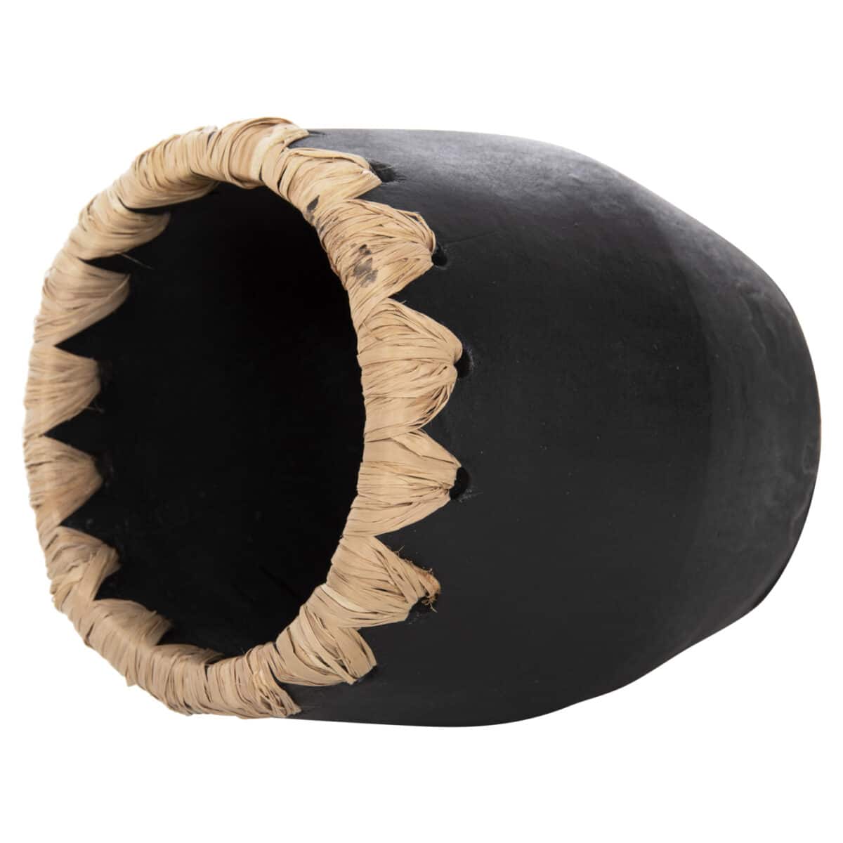 ΔΙΑΚΟΣΜΗΤΙΚΟ ΒΑΖΟ HM4368 ΤΕΡΑΚΟΤΑ ΣΕ ΜΑΥΡΟ ΜΕ ΠΛΕΞΗ ΨΑΘΑΣ ΣΤΟ ΣΤΟΜΙΟ Φ13x16Υεκ. - Image 4