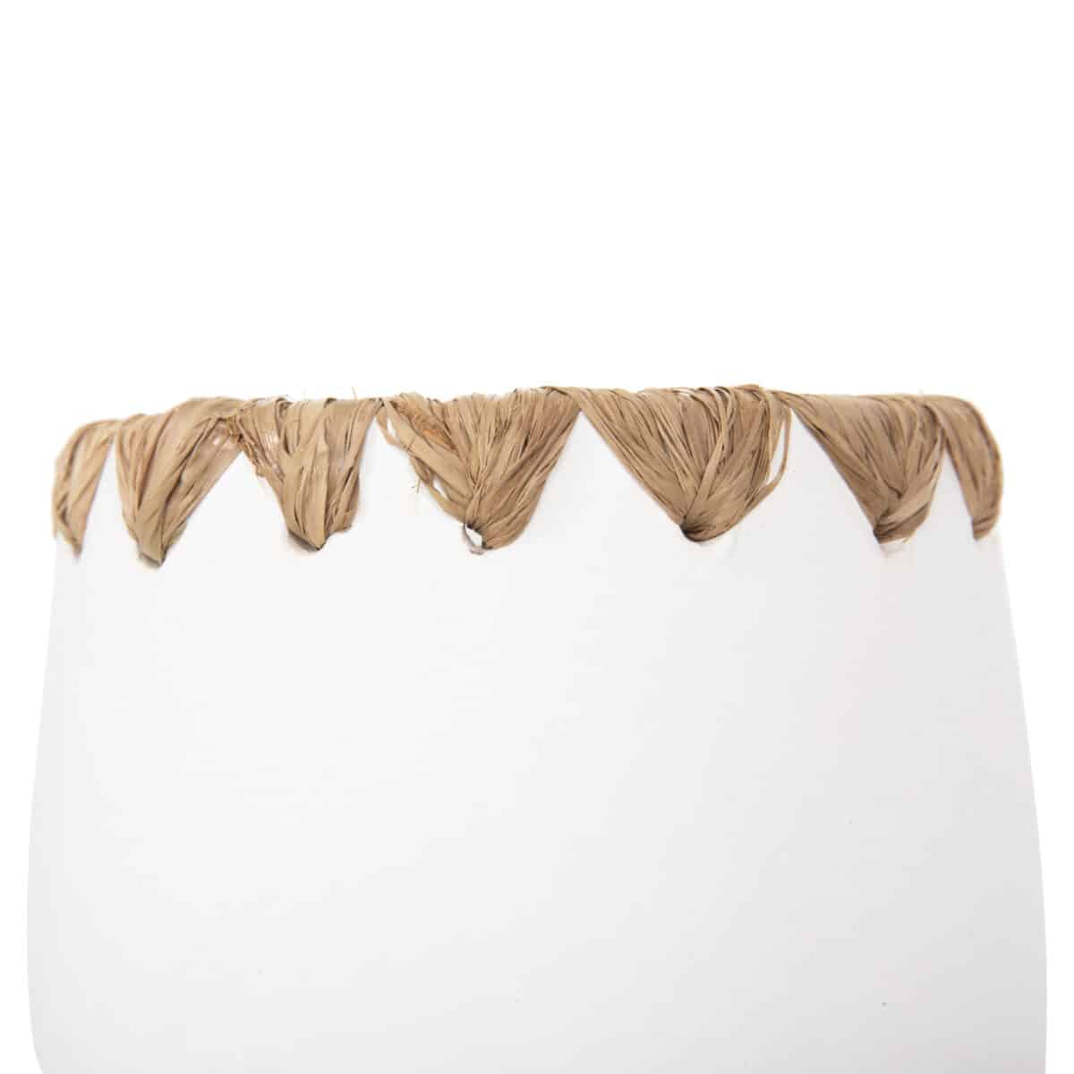 ΔΙΑΚΟΣΜΗΤΙΚΟ ΒΑΖΟ HM4369 ΤΕΡΑΚΟΤΑ ΣΕ ΛΕΥΚΟ ΜΕ ΠΛΕΞΗ ΨΑΘΑΣ ΣΤΟ ΣΤΟΜΙΟ Φ13x16Υεκ. - Image 5