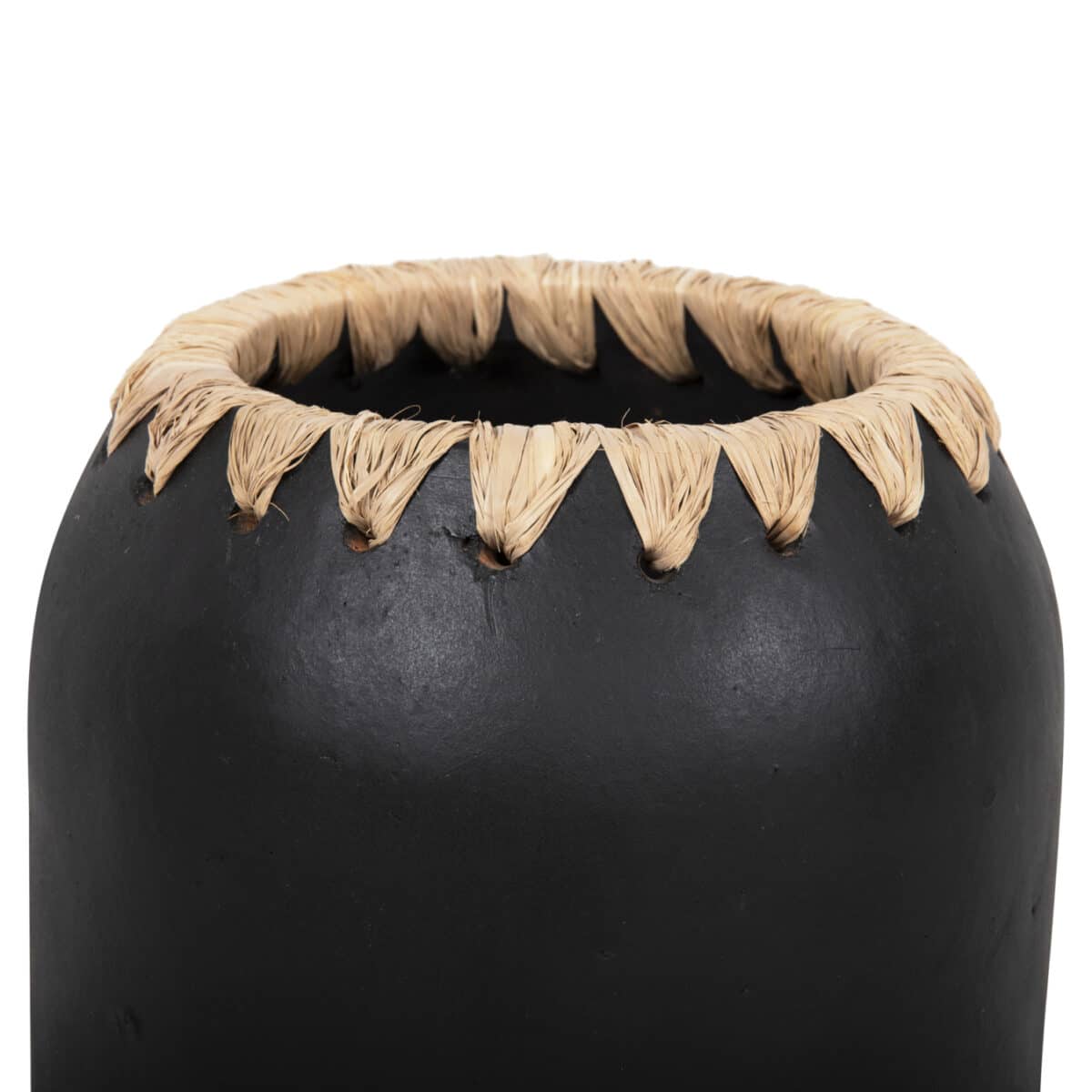 ΔΙΑΚΟΣΜΗΤΙΚΟ ΒΑΖΟ HM4376 ΤΕΡΑΚΟΤΑ ΣΕ ΜΑΥΡΟ ΜΕ ΠΛΕΞΗ ΣΤΟ ΣΤΟΜΙΟ Φ21Χ32εκ. - Image 5