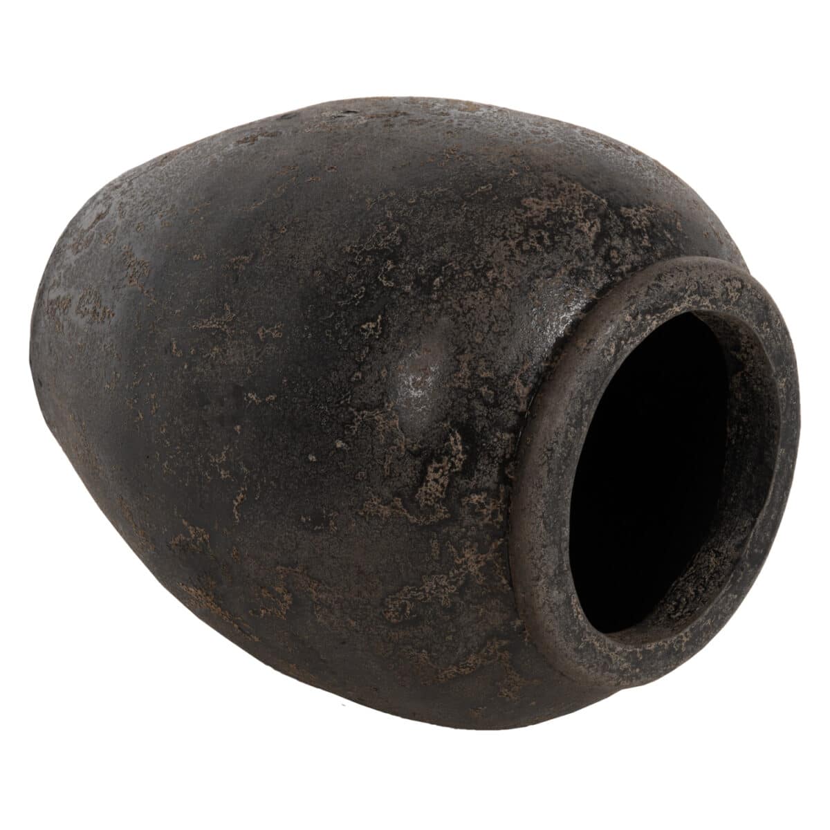 diakosmitiko-bazo-fb97928-terakota-se-ma-3 ΔΙΑΚΟΣΜΗΤΙΚΟ ΒΑΖΟ ΔΑΠΕΔΟΥ SPARTA HM7928 ΤΕΡΑΚΟΤΑ ΣΕ ΜΑΥΡΗ ΑΠΟΧΡΩΣΗ Φ44x49Υ εκ. - Image 4