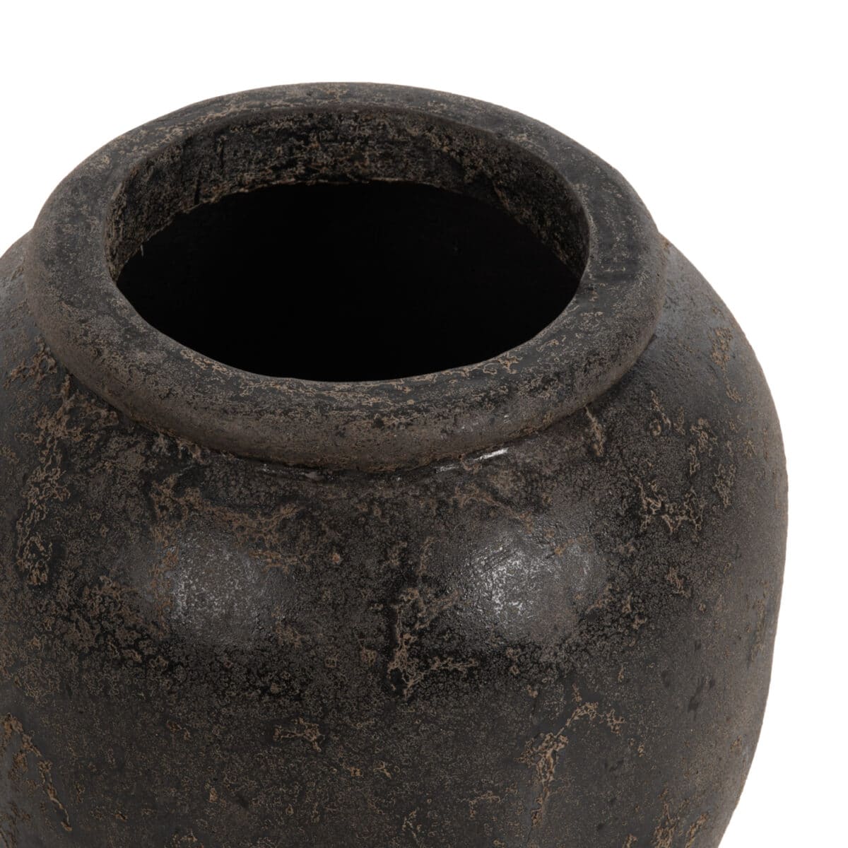 diakosmitiko-bazo-fb97928-terakota-se-ma-4 ΔΙΑΚΟΣΜΗΤΙΚΟ ΒΑΖΟ ΔΑΠΕΔΟΥ SPARTA HM7928 ΤΕΡΑΚΟΤΑ ΣΕ ΜΑΥΡΗ ΑΠΟΧΡΩΣΗ Φ44x49Υ εκ. - Image 5