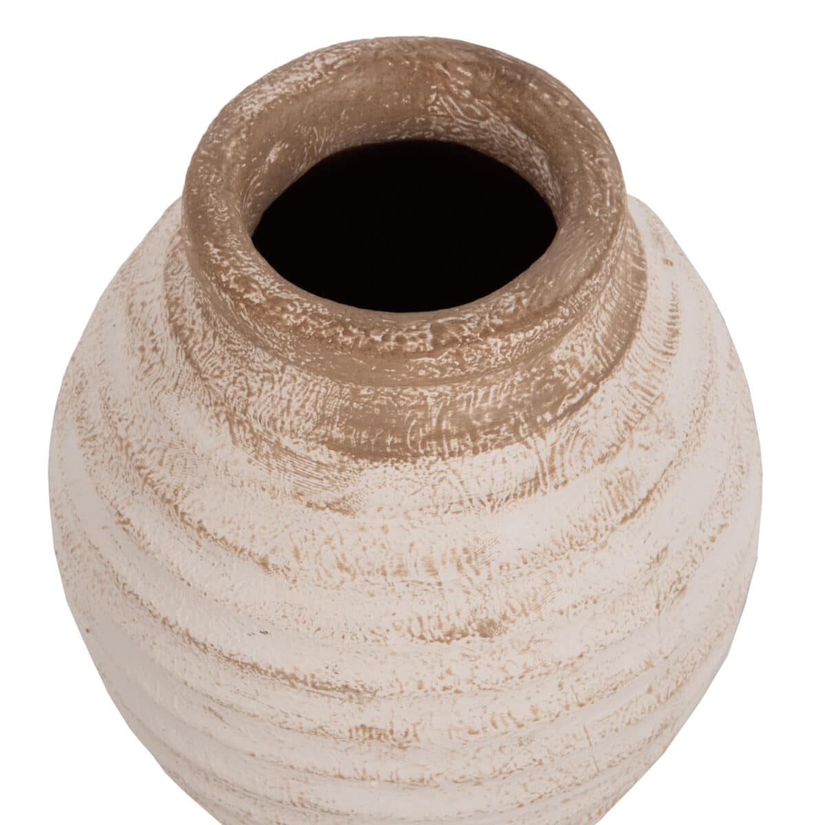 ΔΙΑΚΟΣΜΗΤΙΚΟ ΒΑΖΟ PYDNA HM7940 ΤΕΡΑΚΟΤΑ ΣΕ ANTIQUE ΛΕΥΚΟ ΜΠΕΖ ΧΡΩΜΑ Φ20x25Y εκ. - Image 5