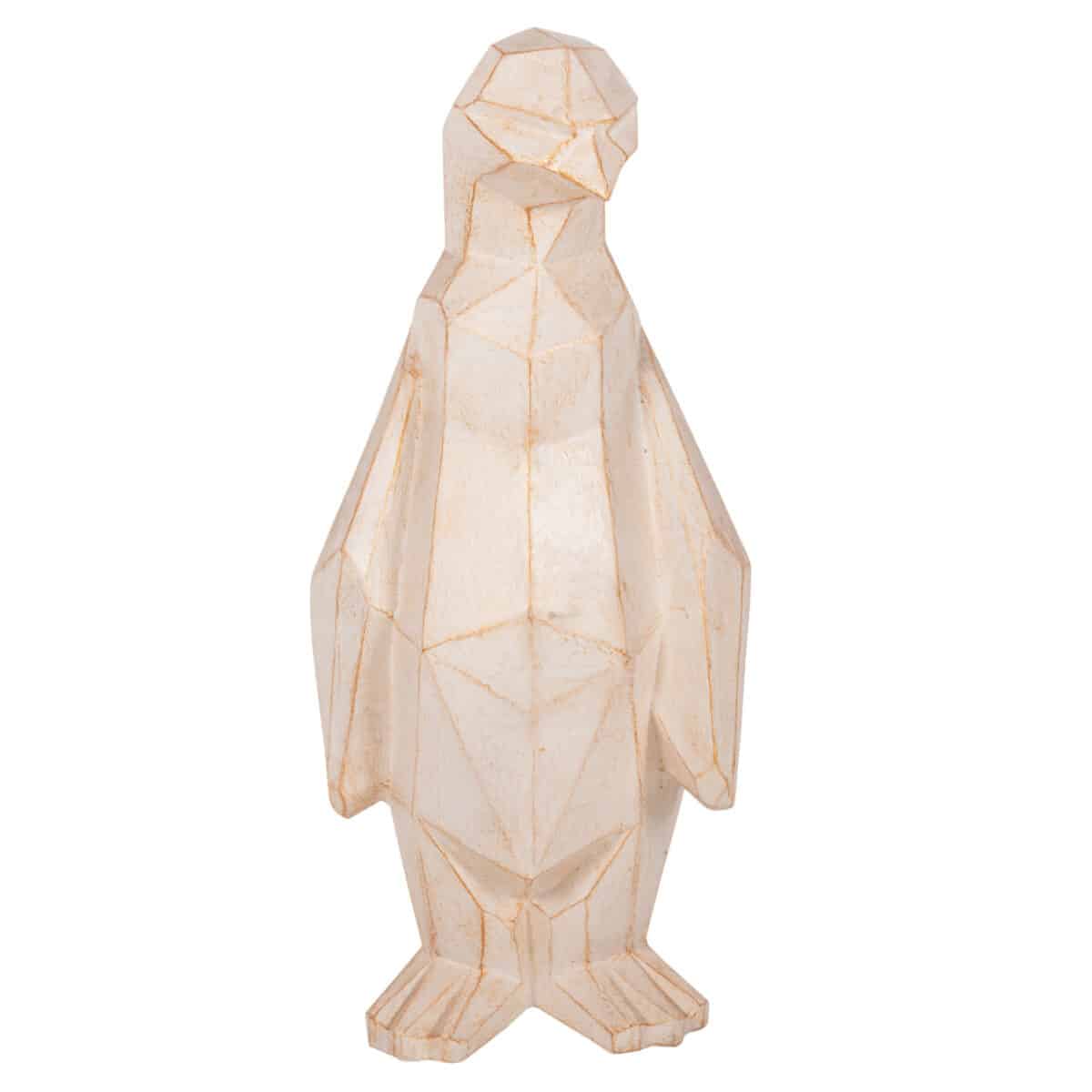 ΔΙΑΚΟΣΜΗΤΙΚΟ ΔΑΠΕΔΟΥ PENGUIN HM7916 GRC ΣΕ ΛΕΥΚΗ ΠΑΤΙΝΑ ΜΕ ΧΡΥΣΕΣ ΛΕΠΤΟΜΕΡΕΙΕΣ 45x45x100Υεκ. - Image 3