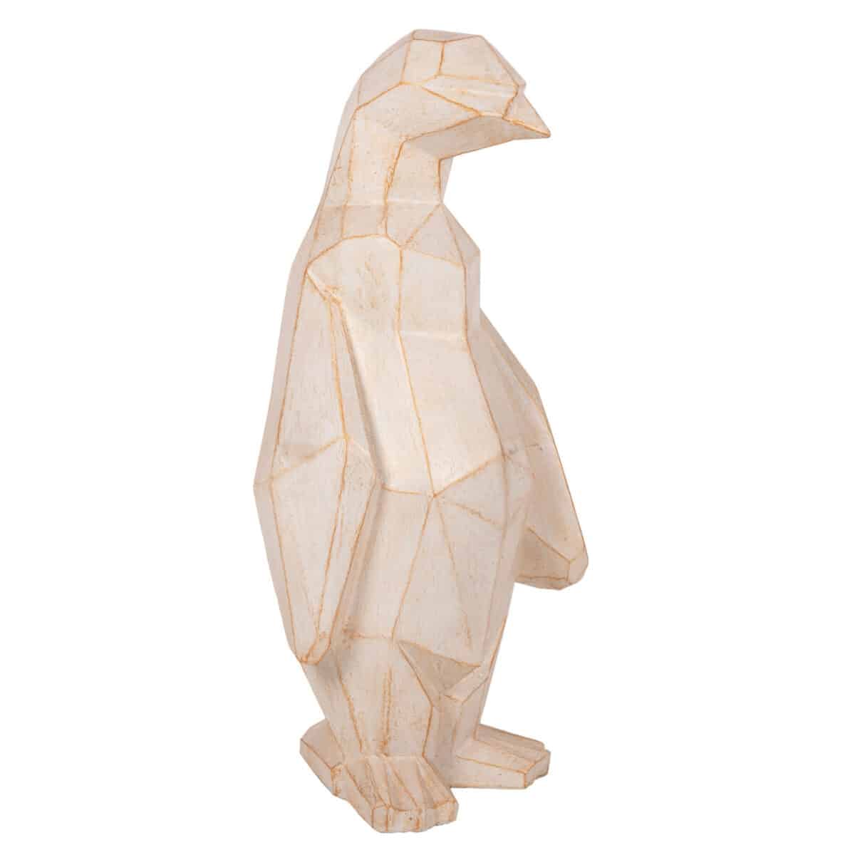 ΔΙΑΚΟΣΜΗΤΙΚΟ ΔΑΠΕΔΟΥ PENGUIN HM7916 GRC ΣΕ ΛΕΥΚΗ ΠΑΤΙΝΑ ΜΕ ΧΡΥΣΕΣ ΛΕΠΤΟΜΕΡΕΙΕΣ 45x45x100Υεκ. - Image 5