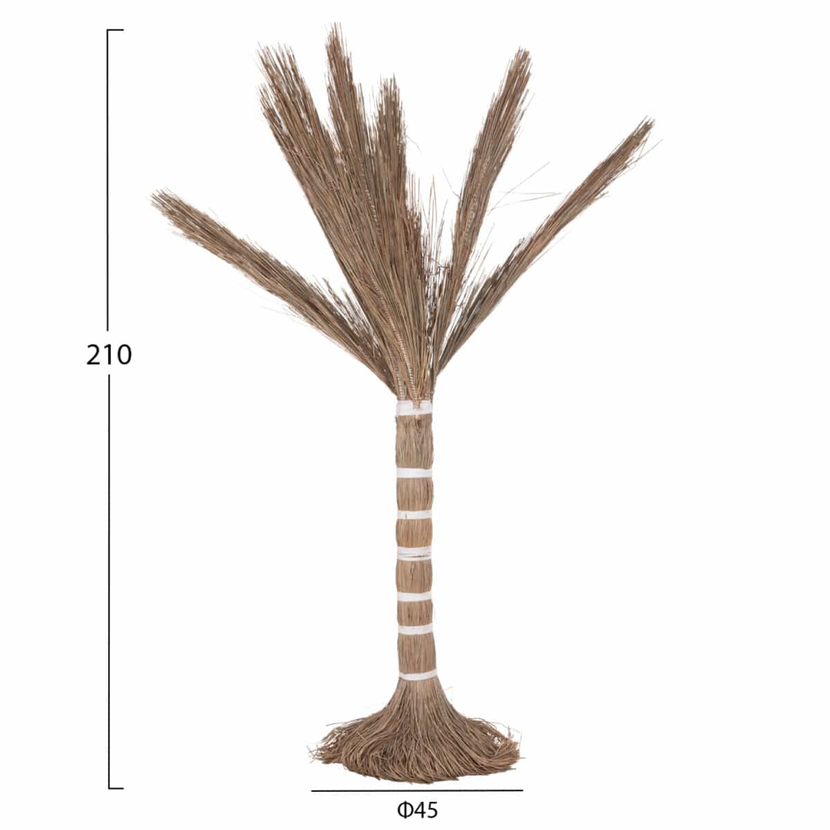 ΔΙΑΚΟΣΜΗΤΙΚΟ ΔΕΝΤΡΟ TROPIC HM4325 τ.ΦΟΙΝΙΚΑ ΑΠΟ MENDONG GRASS 210Yεκ. - Image 2