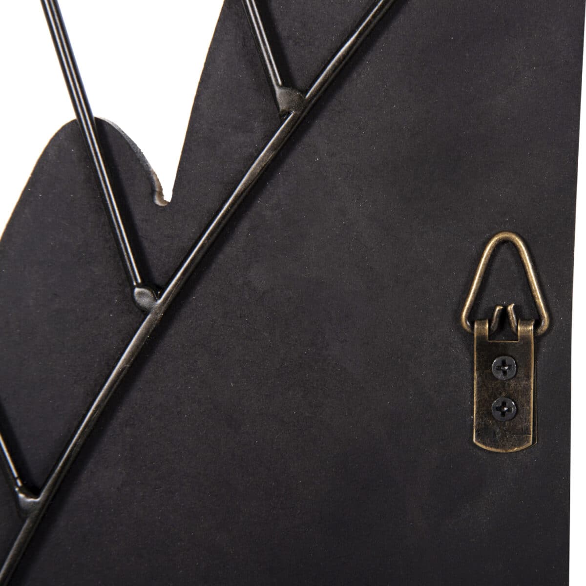 ΔΙΑΚΟΣΜΗΤΙΚΟ ΤΟΙΧΟΥ ΣΕΤ 2ΤΜΧ ΦΤΕΡΑ HM4223 MDF ΣΕ ΛΕΥΚΟ-ΜΑΥΡΟ ΜΕΤΑΛΛΟ 39x1,5x92Υ εκ. - Image 8