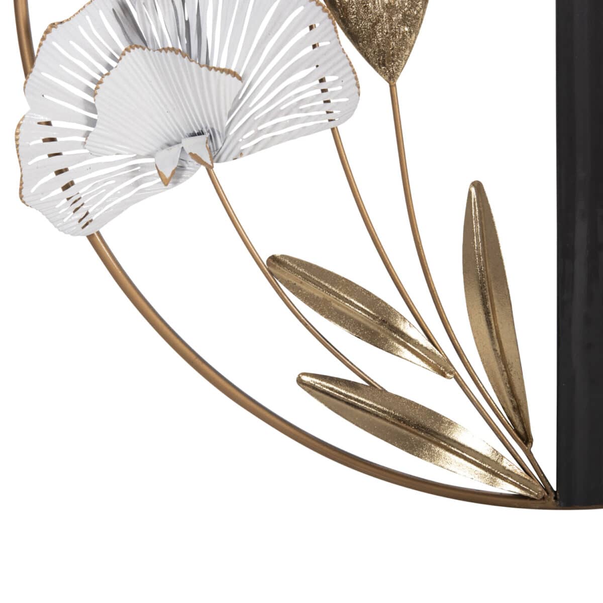 ΔΙΑΚΟΣΜΗΤΙΚΟ ΤΟΙΧΟΥ ΣΤΡΟΓΓΥΛΟ HM4202 ΜΕΤΑΛΛΟ ΣΕ ΧΡΥΣΟ-ΜΑΥΡΟ-ΛΕΥΚΟ Φ60εκ - Image 5