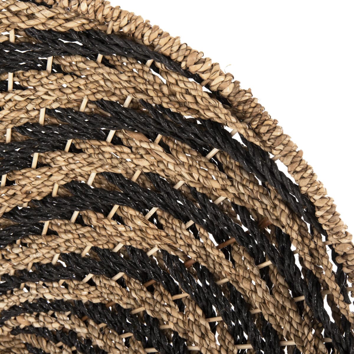 ΔΙΑΚΟΣΜΗΤΙΚΟ ΤΟΙΧΟΥ ΣΤΡΟΓΓΥΛΟ HM7830.02 ΣΠΙΡΑΛ ΟΨΗ-SEAGRASS ΣΕ ΜΑΥΡΟ-ΦΥΣΙΚΟ Φ61x3εκ. - Image 4