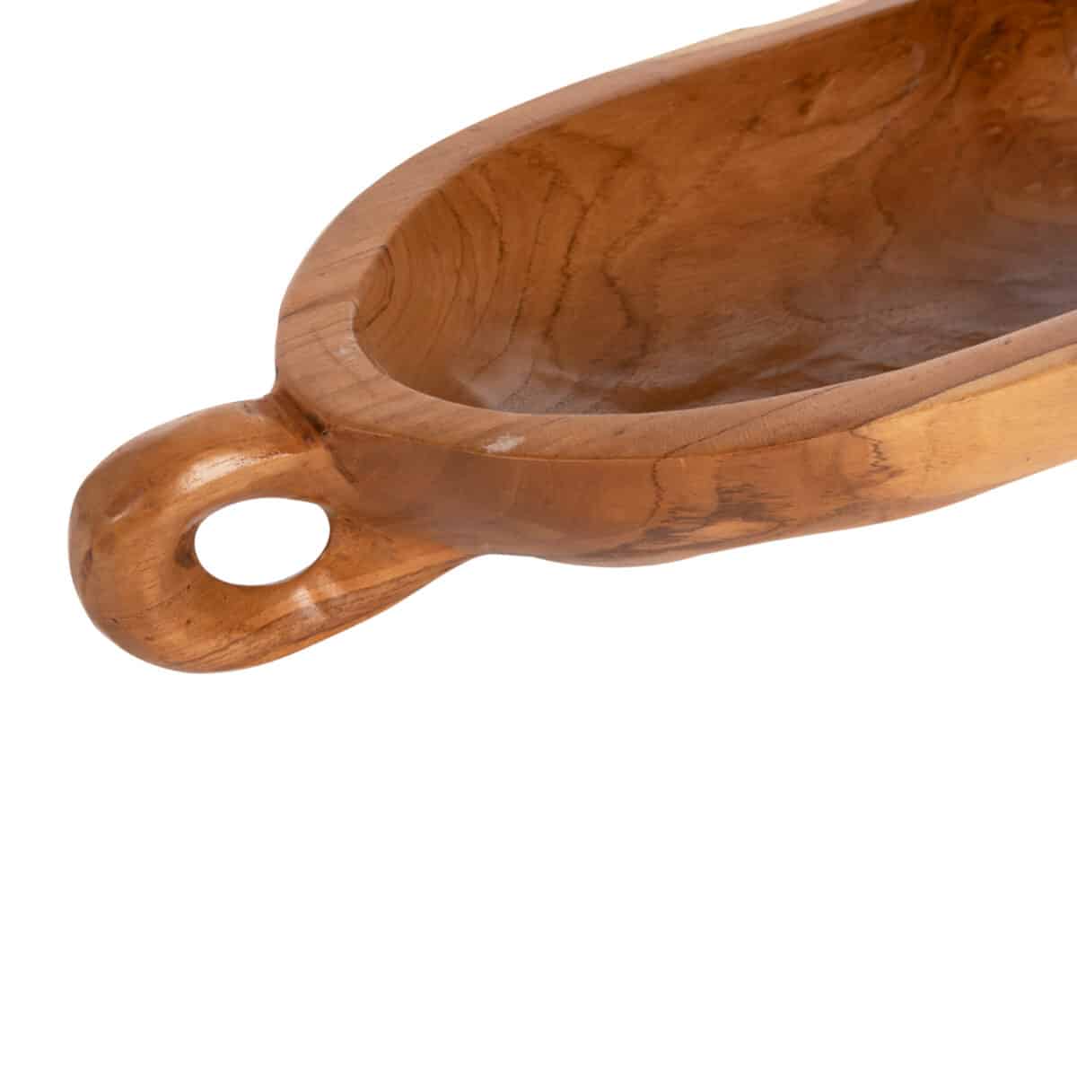 ΔΙΑΚΟΣΜΗΤΙΚΟ ΞΥΛΙΝΟ ΠΙΑΤΟ HM4304 ΞΥΛΟ ΤΕΑΚ ΣΕ ΦΥΣΙΚΟ ΧΡΩΜΑ 64x21,5x9,5Υ εκ. - Image 5