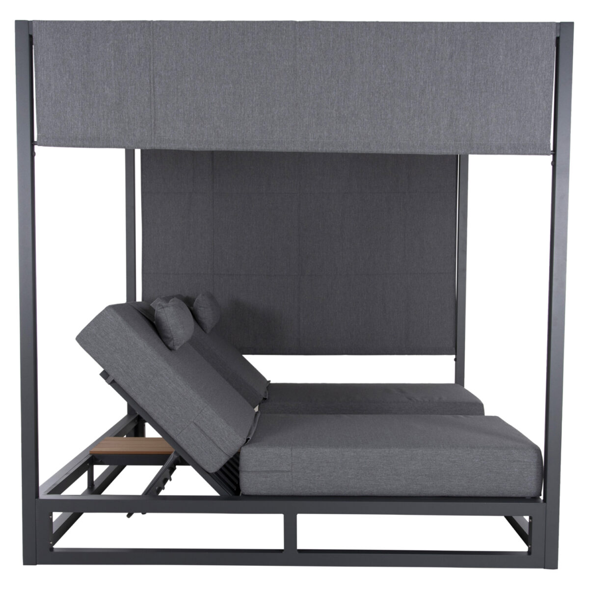 dipli-xaplostra-paralias-me-skiastro-kyb-3 ΔΙΠΛΗ ΞΑΠΛΩΣΤΡΑ ΑΛΟΥΜΙΝΙΟΥ ΠΑΡΑΛΙΑΣ ΜΕ ΣΚΙΑΣΤΡΟ ΚΥΒΟΣ GALLANT HM6097.01 ΓΚΡΙ 2x2x2μ - Image 4