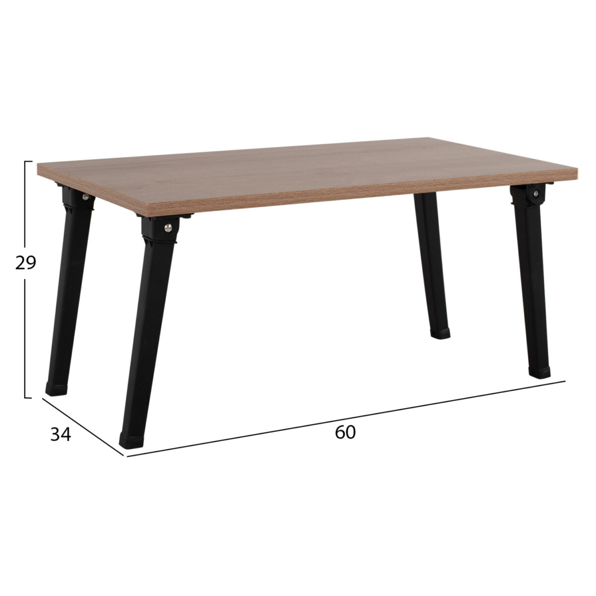 ΔΙΣΚΟΣ-ΒΟΗΘΗΤΙΚΟ ΤΡΑΠΕΖΑΚΙ ΚΡΕΒΑΤΙΟΥ BRITTA ΠΤΥΣΣΟΜΕΝΑ ΠΟΔΙΑ HM8965.11 60x34x29Yεκ. - Image 2