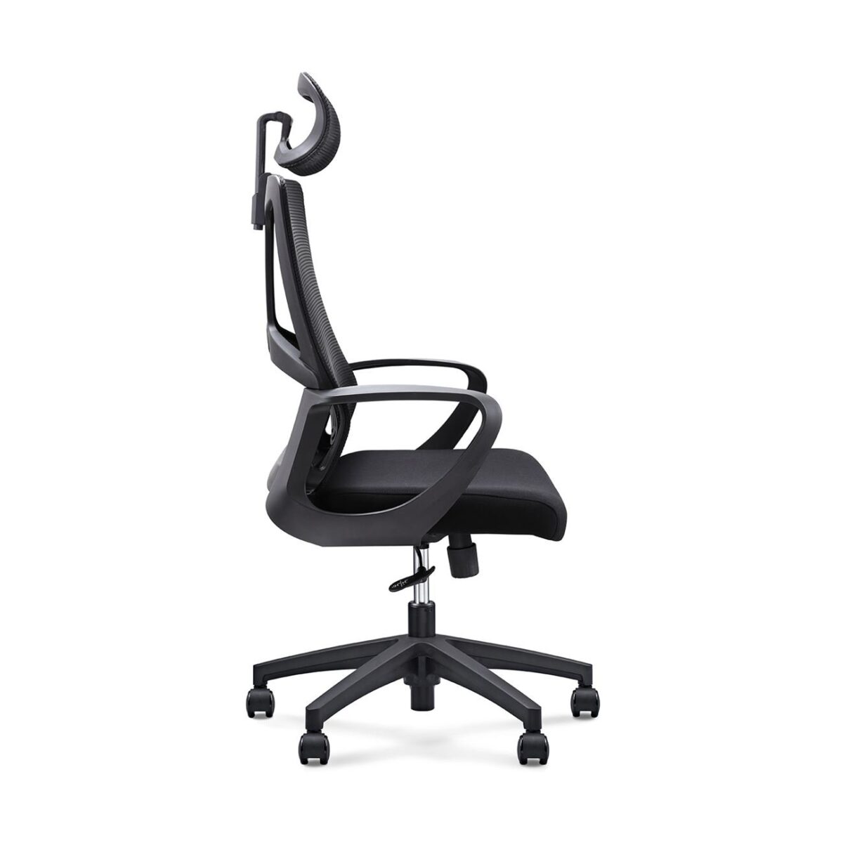 BF8600 Πολυθρόνα Γραφείου Διευθυντή, Mesh Μαύρο, Ύφασμα Μαύρο - Image 3