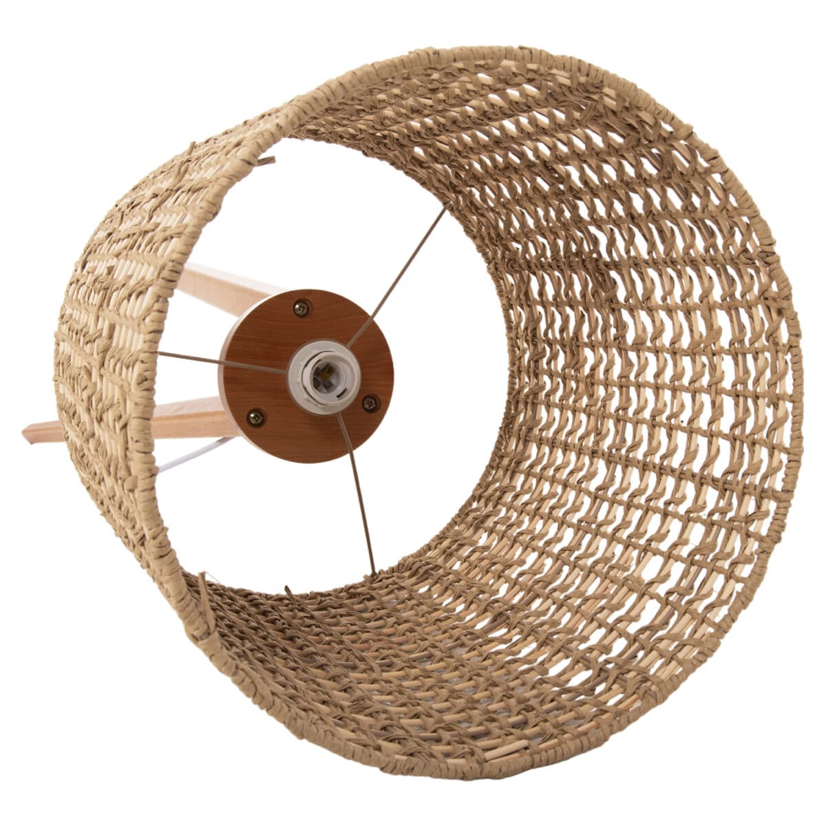 ΕΠΙΔΑΠΕΔΙΟ ΦΩΤΙΣΤΙΚΟ HM4351 RUBBERWOOD-RATTAN-PAPER ROPE ΣΕ ΦΥΣΙΚΟ Φ36x149,5Υεκ. - Image 5
