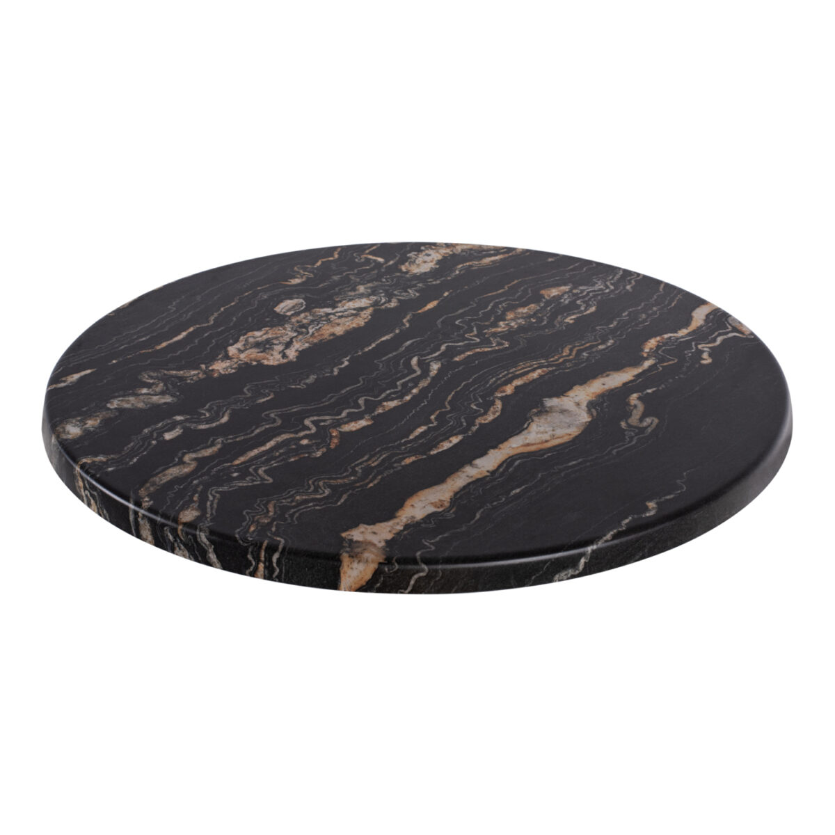 ΕΠΙΦΑΝΕΙΑ ΤΡΑΠΕΖΙΟΥ Φ60Χ2.5εκ. 5787 WERZALIT BLACK GOLD MARBLE HM5227.15 - Image 3