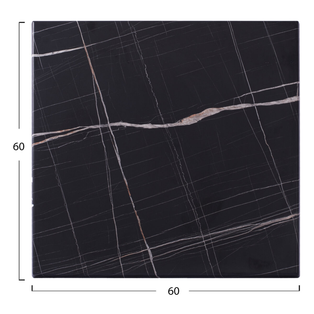 ΕΠΙΦΑΝΕΙΑ ΤΡΑΠΕΖΙΟΥ WERZALIT 60Χ60Χ3.5εκ.  ΜΑΥΡΟ ΜΑΡΜΑΡΟ 741 HM5229.13 - Image 2