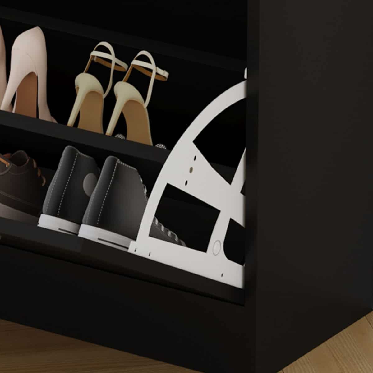 ΕΠΙΠΛΟ ΕΙΣΟΔΟΥ ΜΕ ΚΑΘΡΕΦΤΗ GORN HM2473.02 ΜΕΛΑΜΙΝΗ ΣΕ WENGE 90x24x190Υεκ - Image 7