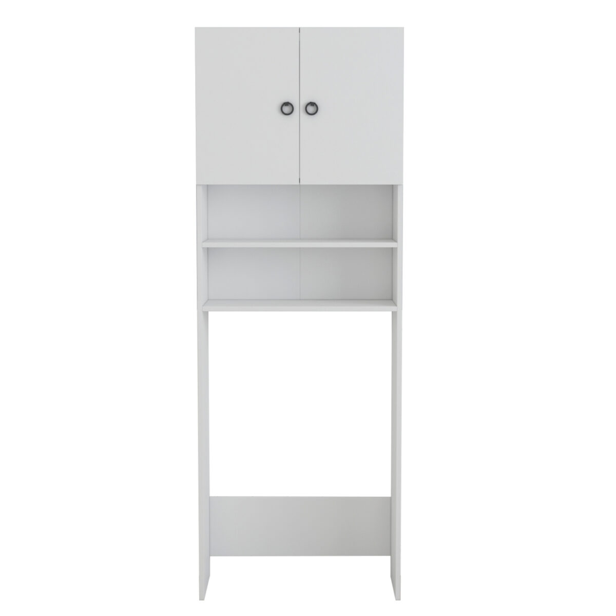 ΕΠΙΠΛΟ ΠΛΥΝΤΗΡΙΟΥ ΜΕ ΡΑΦΙΑ ΚΑΙ ΝΤΟΥΛΑΠΙ TERRY ΛΕΥΚΟ ΜΕΛΑΜΙΝΗ 64Χ27Χ180Υεκ.HM9122.11 - Image 3