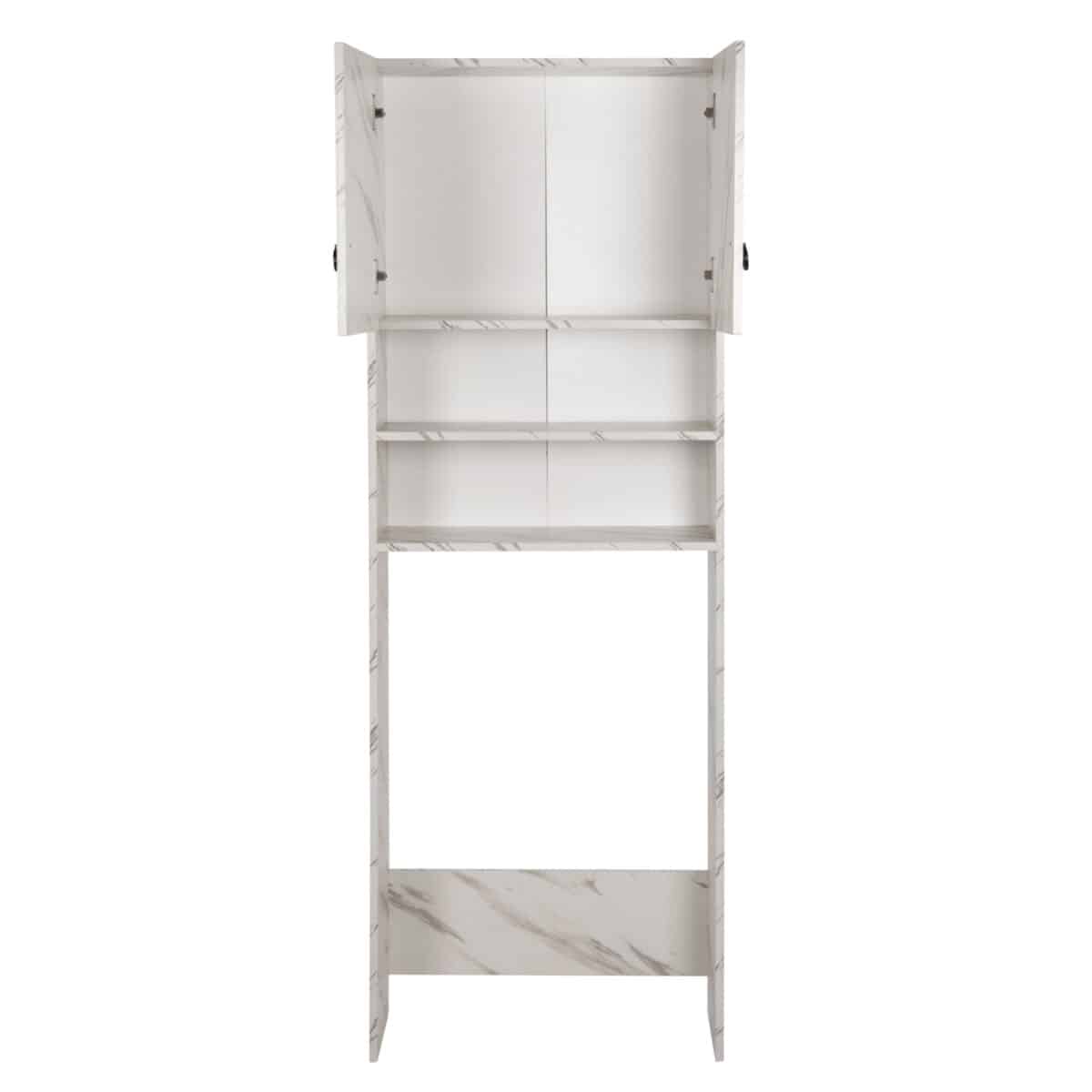 ΕΠΙΠΛΟ ΠΛΥΝΤΗΡΙΟΥ ΜΕ ΡΑΦΙΑ&ΝΤΟΥΛΑΠΙ TERRY ΛΕΥΚΟ ΜΑΡΜΑΡΟ ΕΦΕ HM9122.12 64Χ29Χ181Υεκ. - Image 5