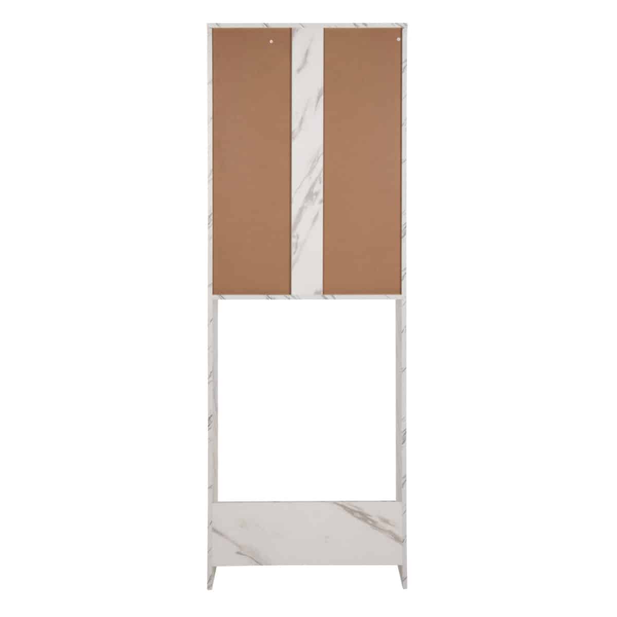 ΕΠΙΠΛΟ ΠΛΥΝΤΗΡΙΟΥ ΜΕ ΡΑΦΙΑ&ΝΤΟΥΛΑΠΙ TERRY ΛΕΥΚΟ ΜΑΡΜΑΡΟ ΕΦΕ HM9122.12 64Χ29Χ181Υεκ. - Image 6