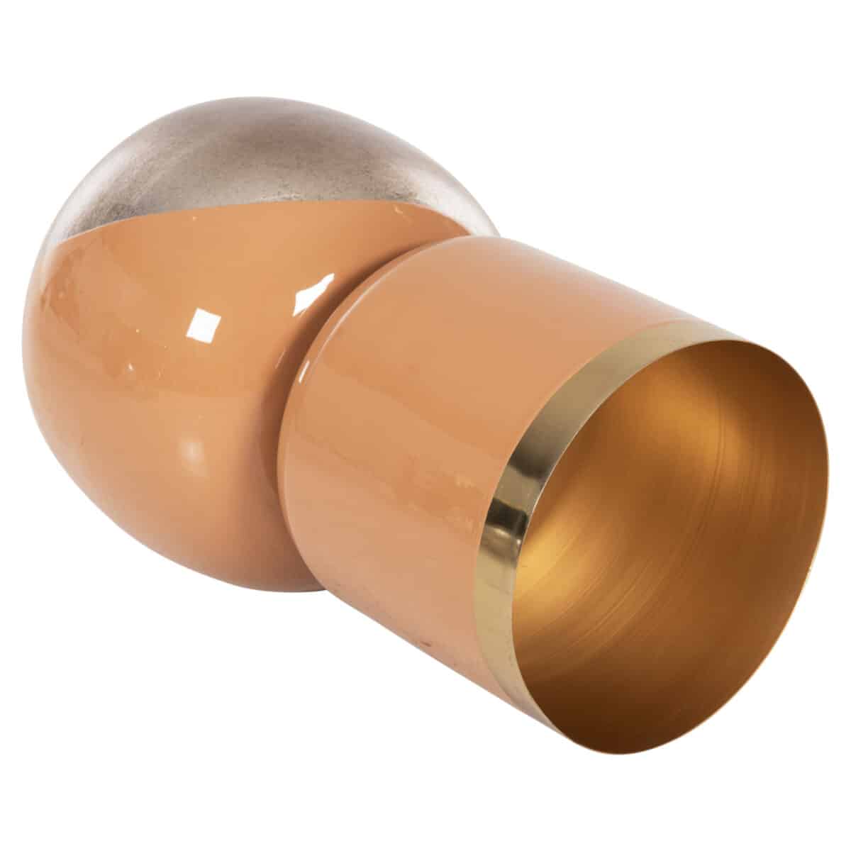 ΕΠΙΤΡΑΠΕΖΙΟ ΔΙΑΚΟΣΜΗΤΙΚΟ BAZO LINGON HM4233.02 ΜΕΤΑΛΛΟ ΣΟΜΟΝ-ΑΣΗΜΙ BRUSHED Φ21x37,5Υ - Image 4