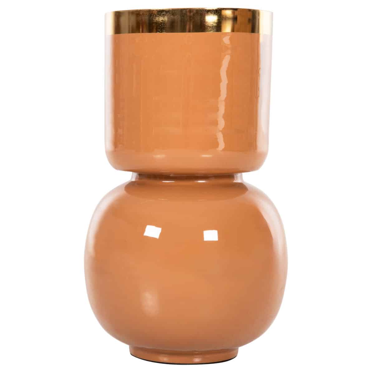 ΕΠΙΤΡΑΠΕΖΙΟ ΔΙΑΚΟΣΜΗΤΙΚΟ BAZO LINGON HM4233.09 ΜΕΤΑΛΛΟ ΣΟΜΟΝ-ΧΡΥΣΟ Φ21x37,5Υ - Image 3