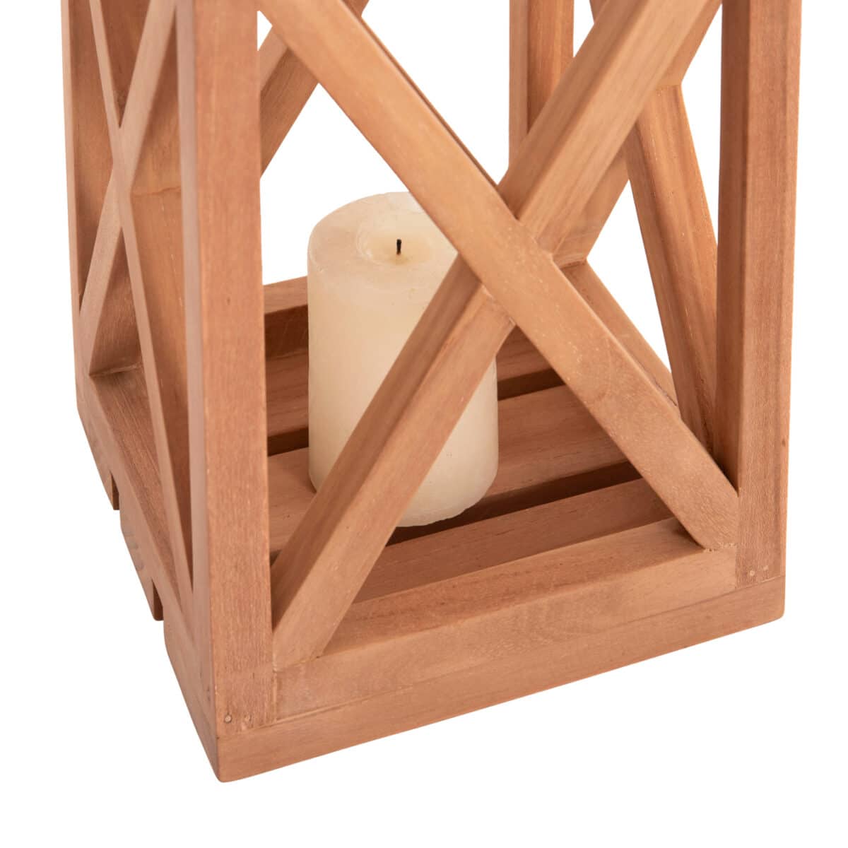 ΕΠΙΤΡΑΠΕΖΙΟ ΔΙΑΚΟΣΜΗΤΙΚΟ ΦΑΝΑΡΙ ΓΙΑ ΚΕΡΙ FENT HM4581 ΞΥΛΟ TEAK ΦΥΣΙΚΟ 20x20x30-58Υεκ. - Image 5