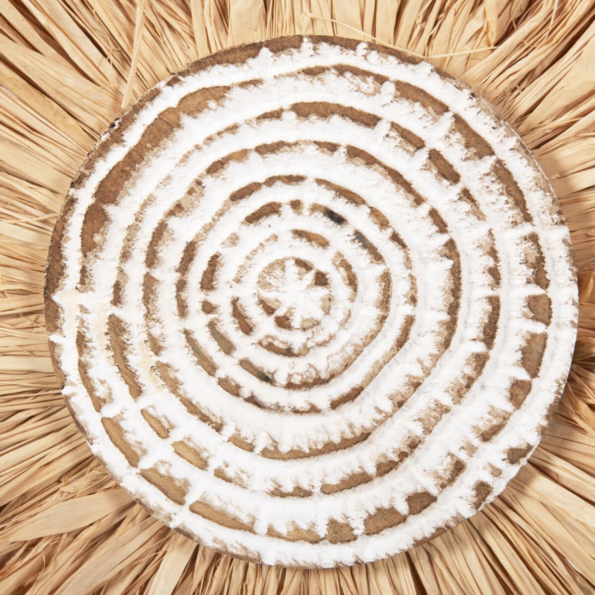 ΕΠΙΤΡΑΠΕΖΙΟ ΔΙΑΚΟΣΜΗΤΙΚΟ HM4224 ΙΝΕΣ RAFFIA ΣΕ ΦΥΣΙΚΟ-ΜΑΥΡΗ ΞΥΛΙΝΗ ΒΑΣΗ 18x9x43Υεκ. - Image 5