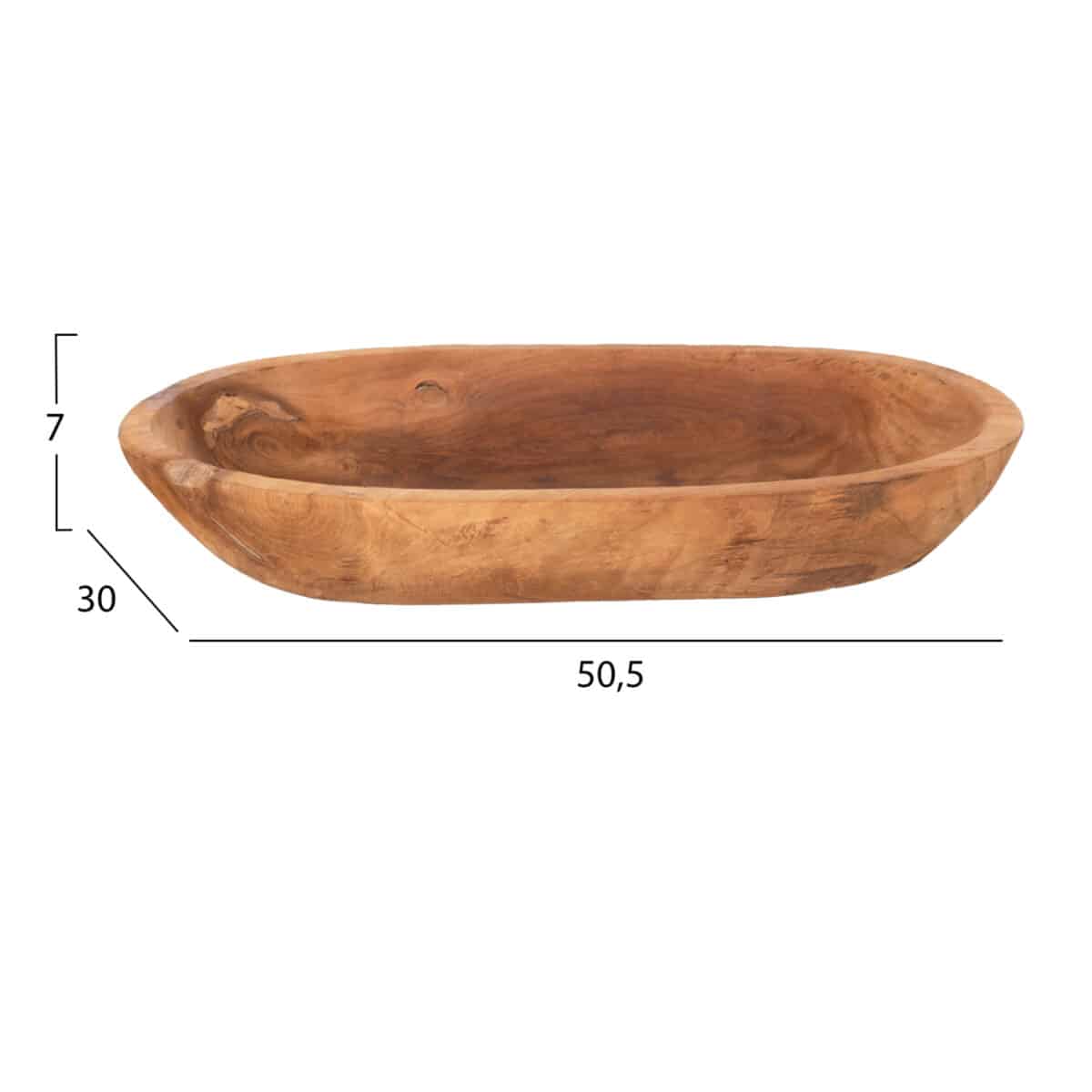 ΕΠΙΤΡΑΠΕΖΙΟ ΔΙΑΚΟΣΜΗΤΙΚΟ HM4294 ΟΒΑΛ ΜΠΟΛ ΑΝΑΚΥΚΛΩΜΕΝΟ ΤΕΑΚ 55x30x7Υεκ. - Image 2