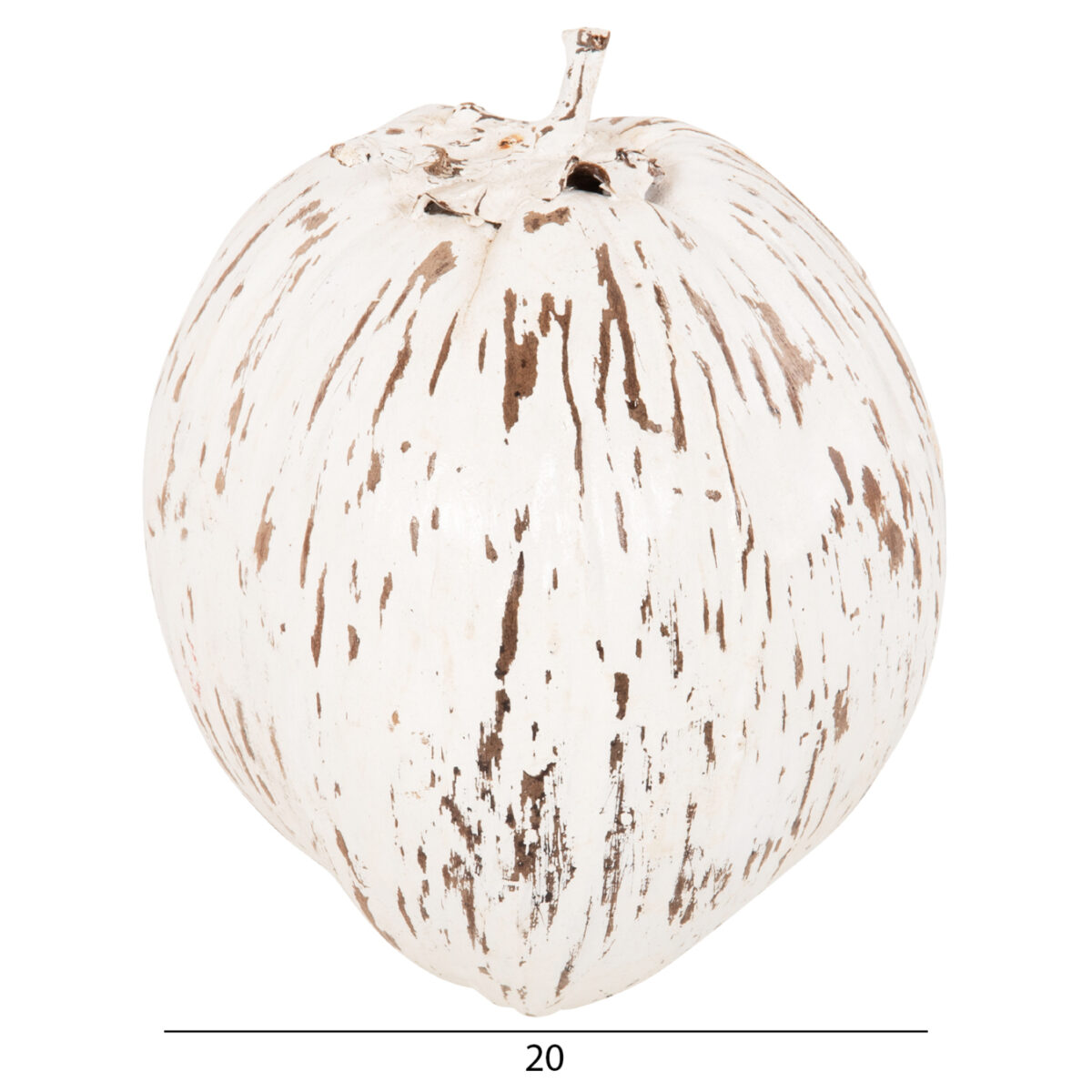 ΕΠΙΤΡΑΠΕΖΙΟ ΔΙΑΚΟΣΜΗΤΙΚΟ HM4326.05 ΚΑΡΥΔΑ ΣΕ ΛΕΥΚΟ ΧΡΩΜΑ 20x20x20Υεκ - Image 2