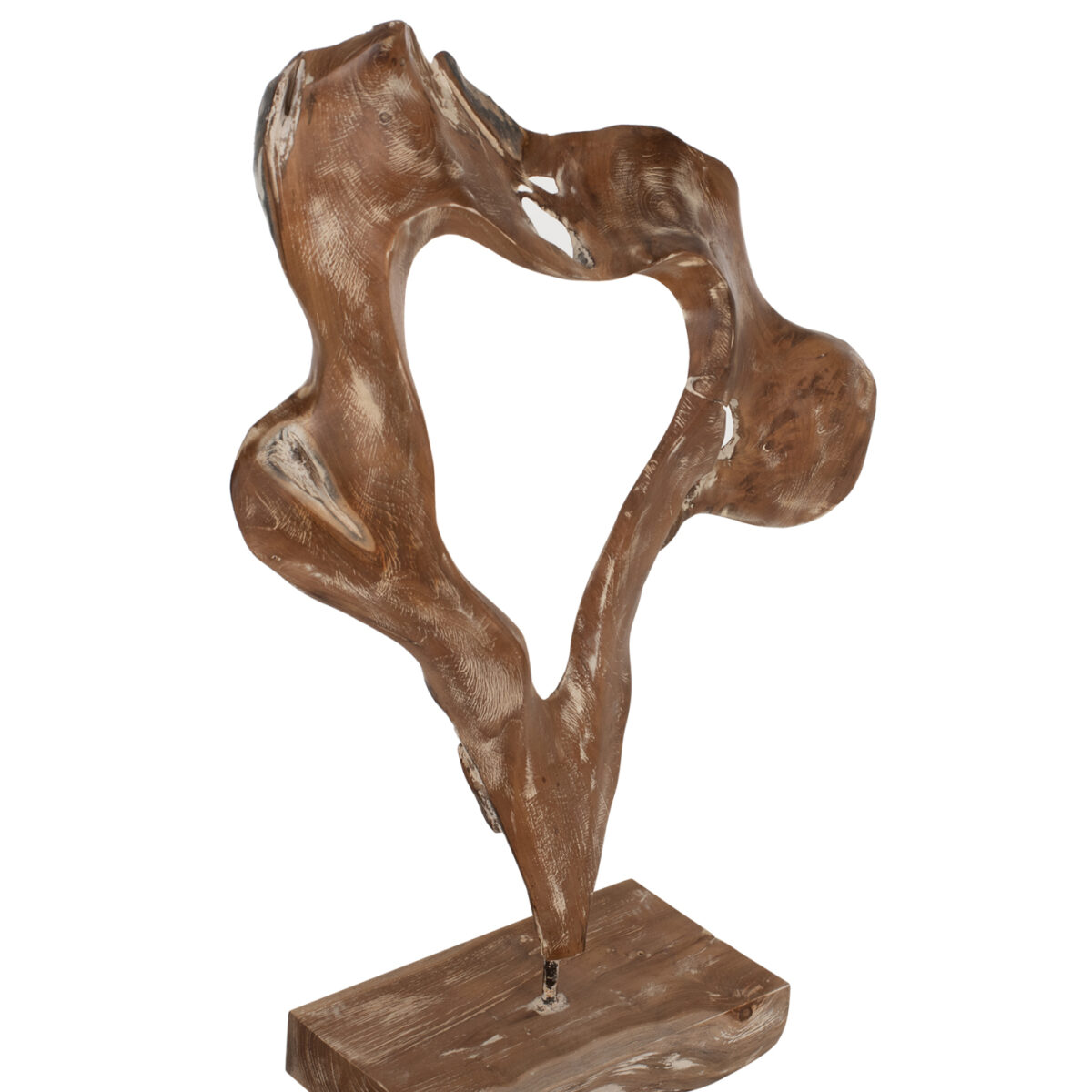 ΕΠΙΤΡΑΠΕΖΙΟ ΔΙΑΚΟΣΜΗΤΙΚΟ HM7715 ΑΠΟ ΜΑΣΙΦ ΞΥΛΟ ΤEAK WHITEWASH 41,5Χ15Χ63Y ΕΚ. - Image 4