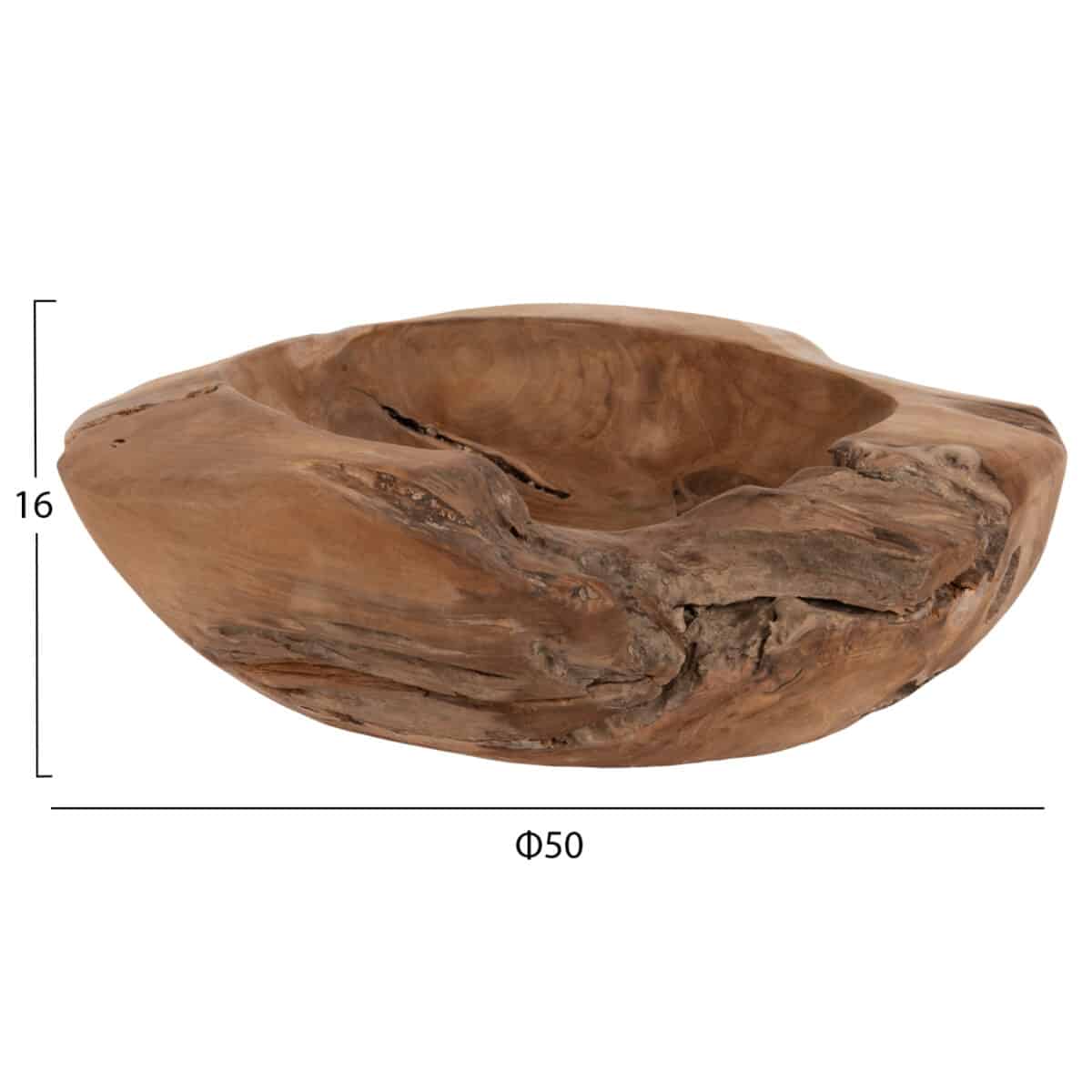 ΕΠΙΤΡΑΠΕΖΙΟ ΔΙΑΚΟΣΜΗΤΙΚΟ ΜΠΟΛ YOKI HM9629 ΞΥΛΟ ΤΕΑΚ Φ50x16Y εκ. - Image 2